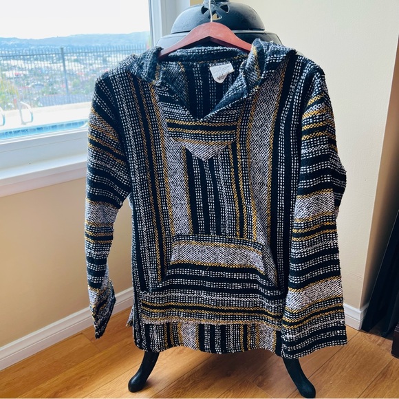 Other - Men’s Baja yellow/black/white Hoodie, SZ L